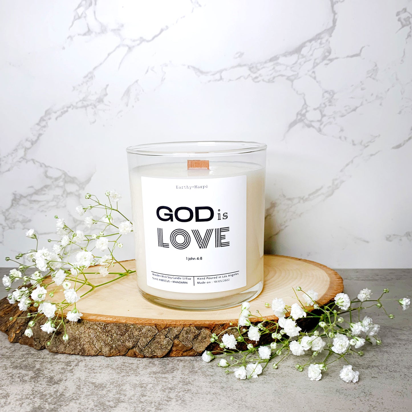 God is Love | 1 John 4:8 | Bible Verse Candle | Choose Your Scents!