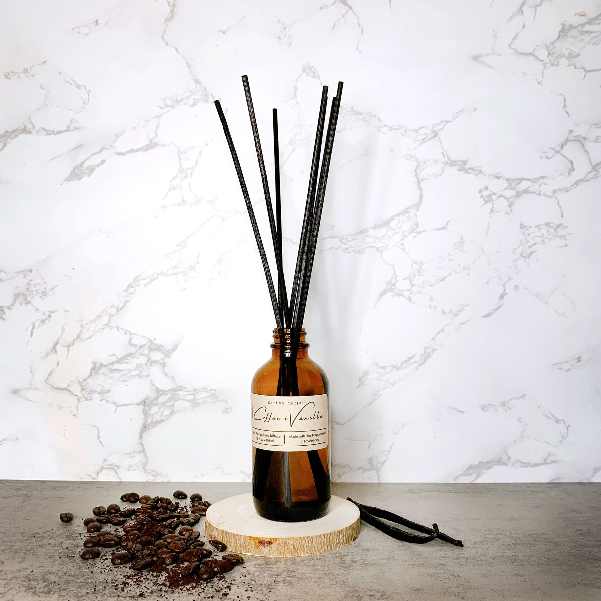 Coffer Diffusers Fresh Brewed Vanilla Coffee Reed Diffuser – Earthy-Marpé