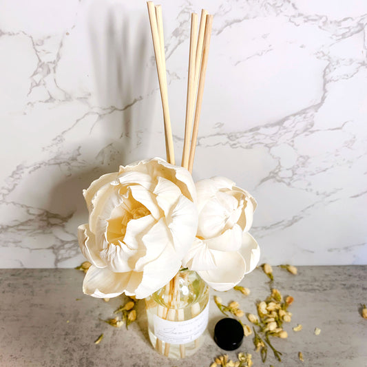 Peony Wood Flowers Reed Diffuser  | Choose Your Scents!