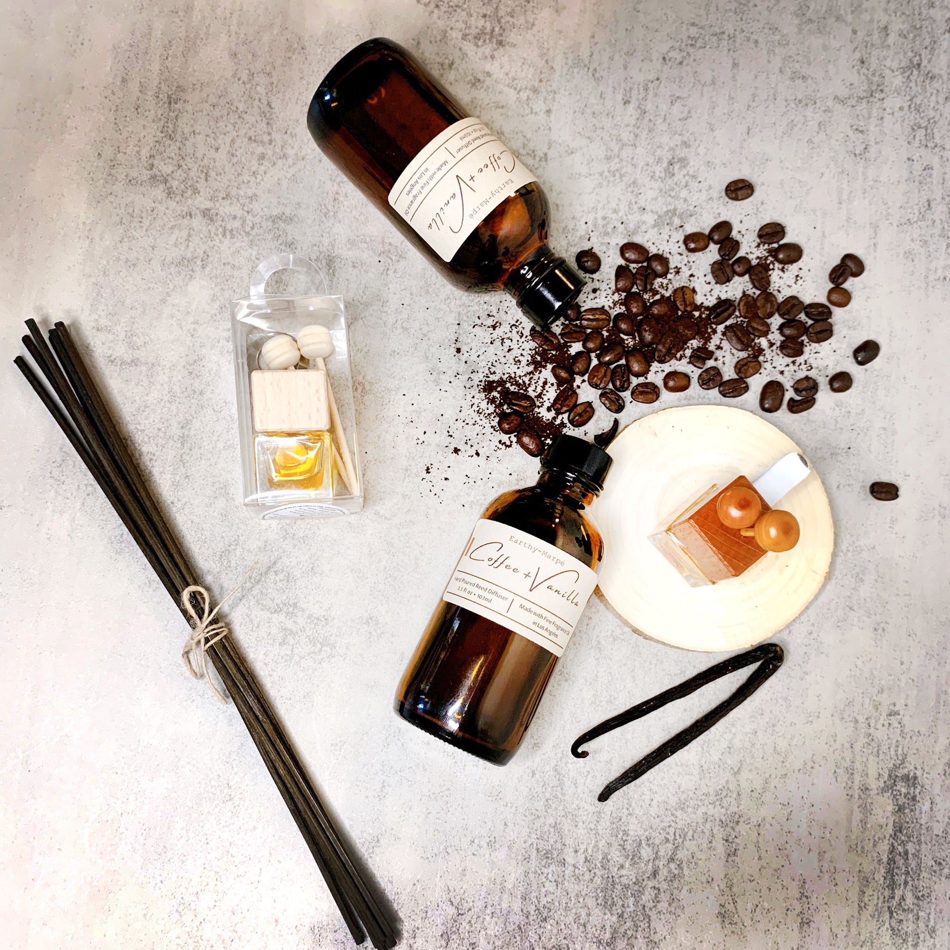 Coffer Diffusers Fresh Brewed Vanilla Coffee Reed Diffuser – Earthy-Marpé